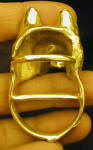 Siberian Husky Scarf Ring, back view