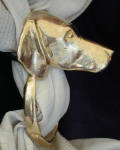 Vizsla Scarf Ring, side view