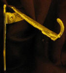 Irish Terrier Solo Door Knocker, open view