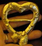 Airedale Terrier Heart Scarf Ring