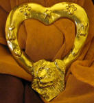 Australian Shepherd Heart Scarf Ring