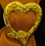 Greyhound Heart Scarf Ring