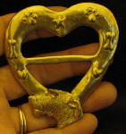 Irish Wolfhound Heart Scarf Ring