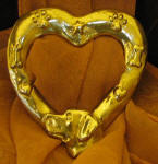 Labrador Heart Scarf Ring