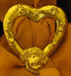 PWD, curly Heart Scarf Ring
