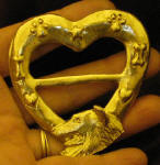 Sheltie Heart Scarf Ring
