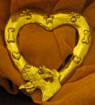 Wire Fox Terrier Heart Scarf Ring
