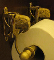 Macaw Toilet Paper Holder, side view