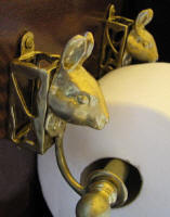 Rabbit Toilet Paper Holder, side view