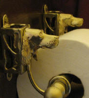 Irish / Gordon Setter Toilet Paper Holder, side view