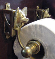 Papillon Toilet Paper Holder, side view