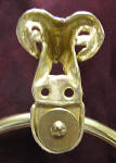 Bighorn Ram Towel Ring, back view