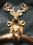 Whitetail Deer Towel Ring, close up