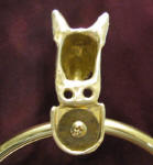 Bull Terrier Towel Ring, back view