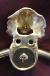Dachshund Long Haired, Towel Ring, back view