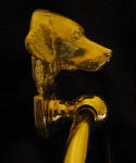 Golden Retriever Towel Ring. side view