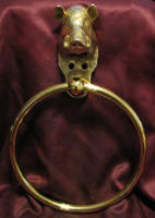 Large Boar Towel Ring