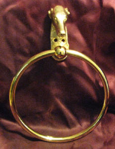 Large Greyhound Towel Ring