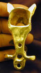 Wall mounted Fox bottle opener, back view