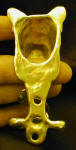 French Bulldog Wall Bottle Opener, back view