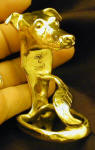 Wall mounted Greyhound / Whippet  bottle opener, 3/4 view