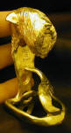 Wall mounted Wheaten Terrier  bottle opener, 3/4 view