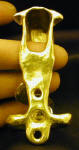 Wall mounted Wheaten Terrier  bottle opener, back view