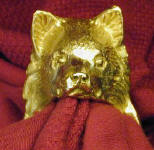 American Eskimo Napkin Ring