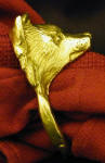 American Eskimo Napkin Ring, side view