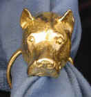 American Pit Bull Terrier Napkin Ring, front view