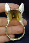 Australian Kelpie Napkin Ring, back view