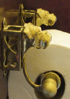 Boxer (natural) Toilet Paper Holder, side view