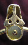 Dolphin Towel Ring, close up, back view