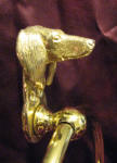Saluki Towel Ring, close up, side view